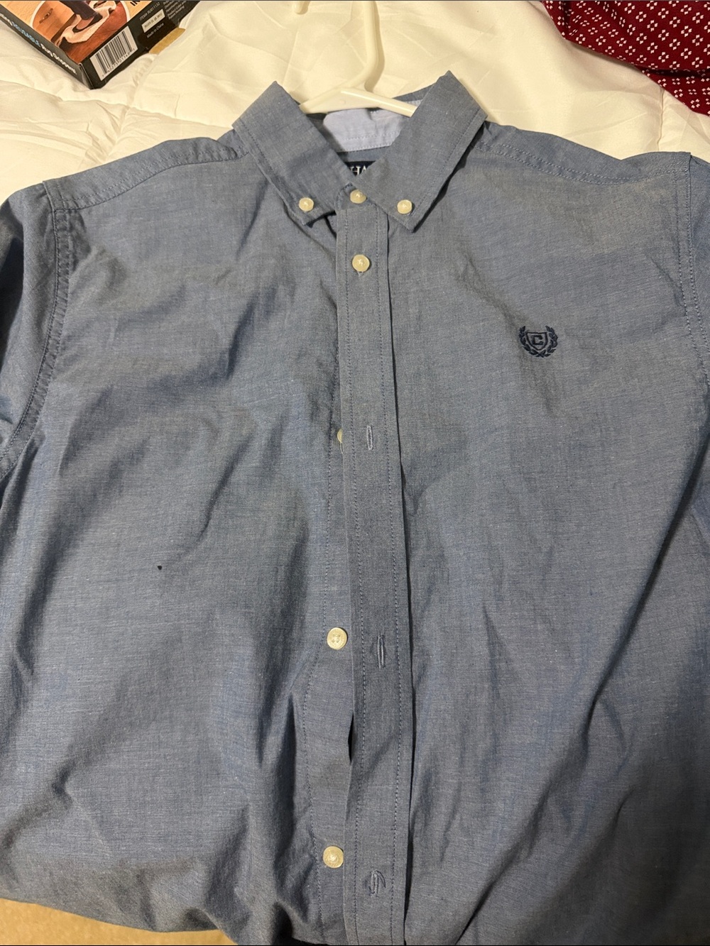 Chaps Light Blue Button-Down Shirt for Kids
